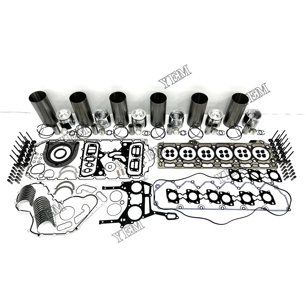 competitive price Engine Overhaul Rebuild Kit With Gasket Bearing Valve Set For Caterpillar C7.1-CR excavator engine part YEMPARTS