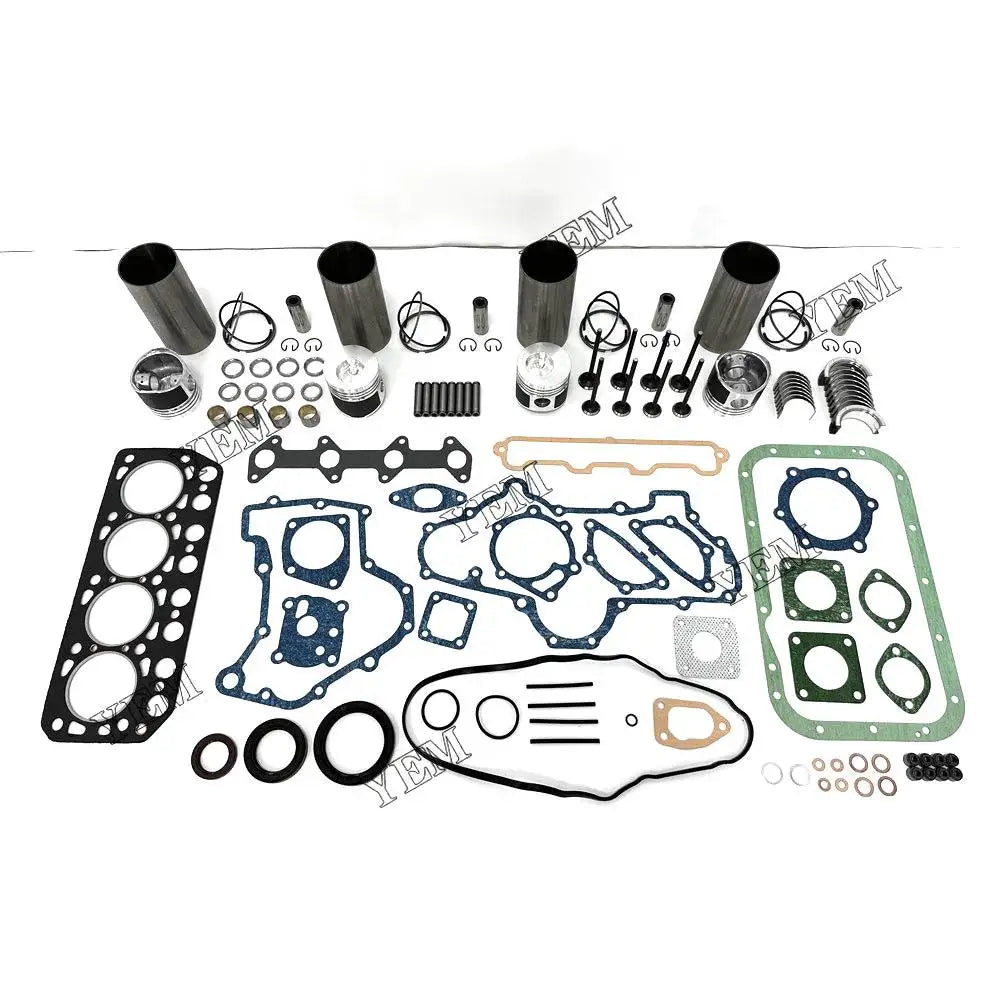 4X High performanceOverhaul Rebuild Kit With Gasket Set Bearing-Valve Train For Mitsubishi K4E-DI Engine YEMPARTS