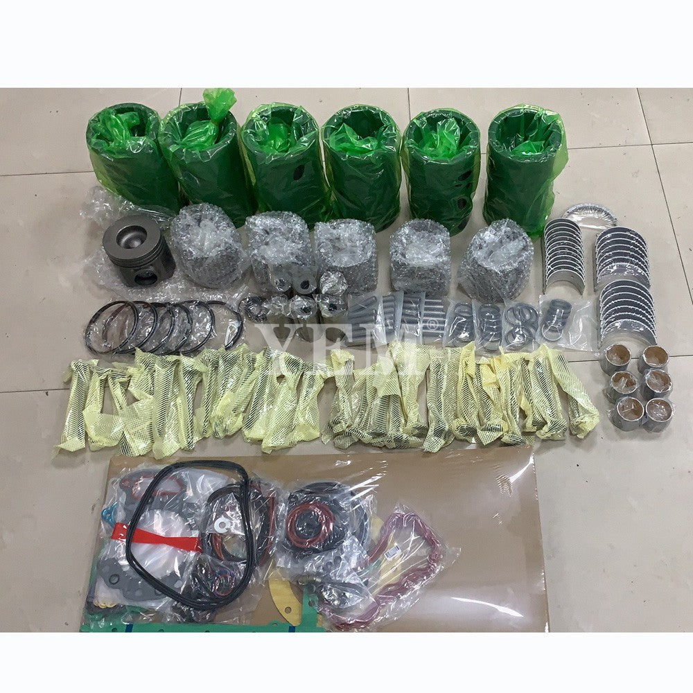 CYLINDER LINER KIT WITH GASKET SET BEARING&VALVE TRAIN PC400-5 FOR KOMATSU 6D125 DIESEL ENGINE For Komatsu