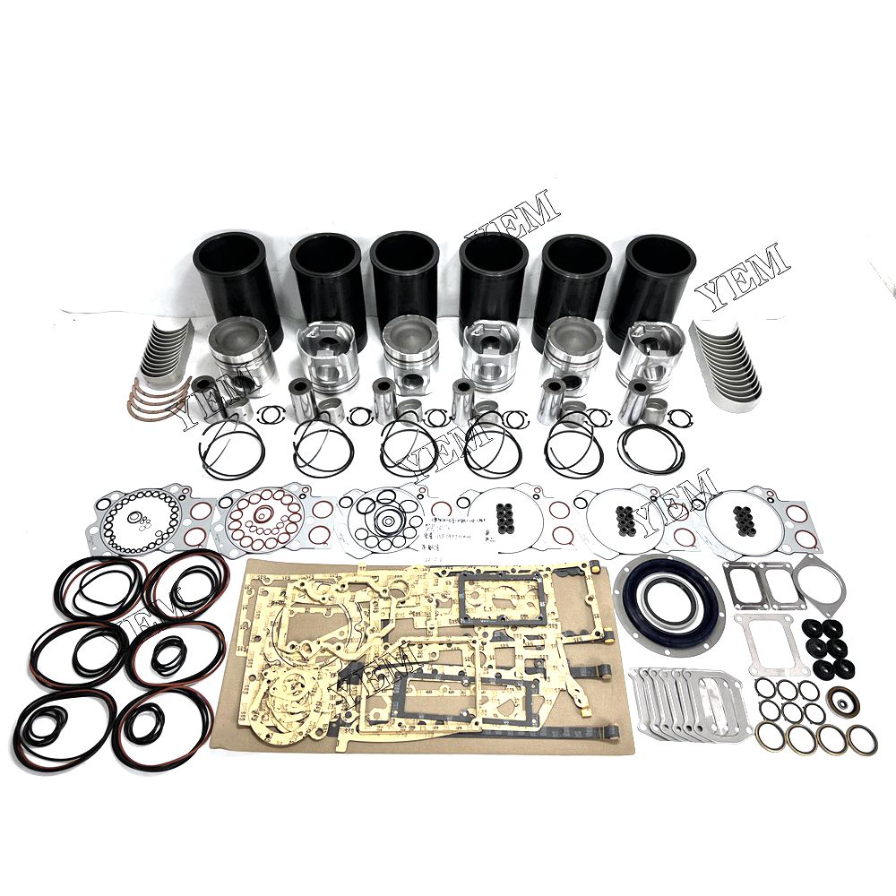 YEM 6D170 Overhaul Rebuild Kit With Gasket Set Bearing Komatsu excavator diesel engine YEMPARTS