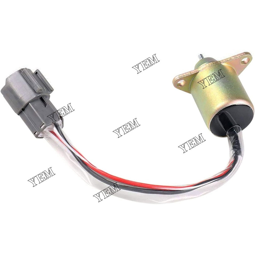 YEM Engine Parts 12V Fuel Stop Solenoid VOE14521915 For Volvo EC20C EC27C EC55B EW55B EC35C EC55C For Volvo