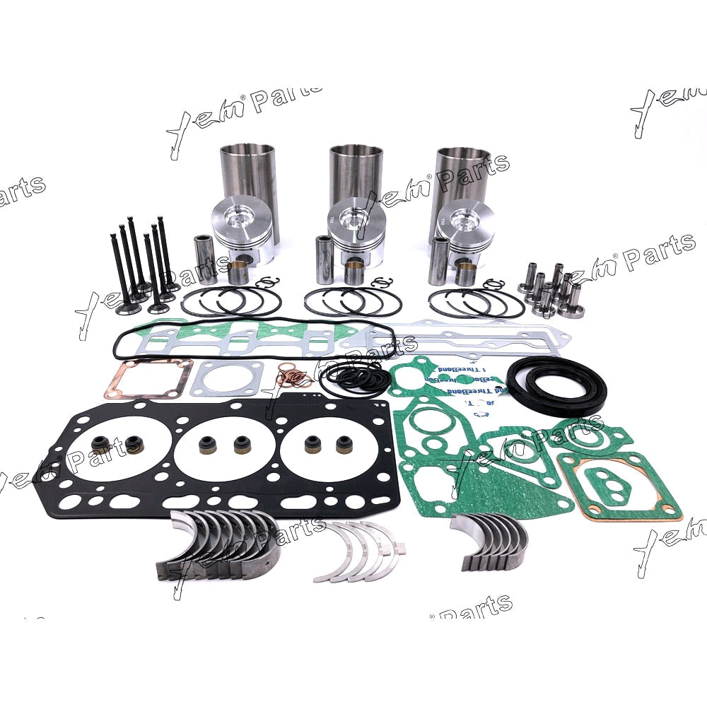 YEM Engine Parts For Yanmar For Komatsu Engine For John Deere 3TNV88 3D88E S3D88E-5 Overhaul Rebuild Kit For Yanmar