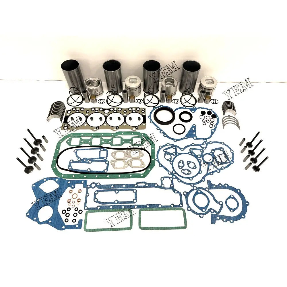 competitive price Engine Overhaul Rebuild Kit With Gasket Bearing Valve Set For Isuzu 4BE1 excavator engine part YEMPARTS