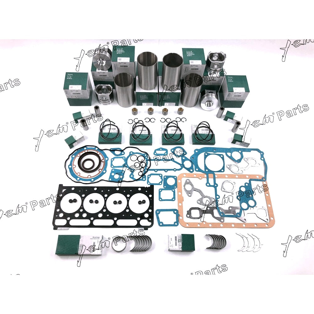 YEM Engine Parts For New Kubota V2403 Engine rebuild Kits Liner Piston Full Gasket Set Bearing For Kubota