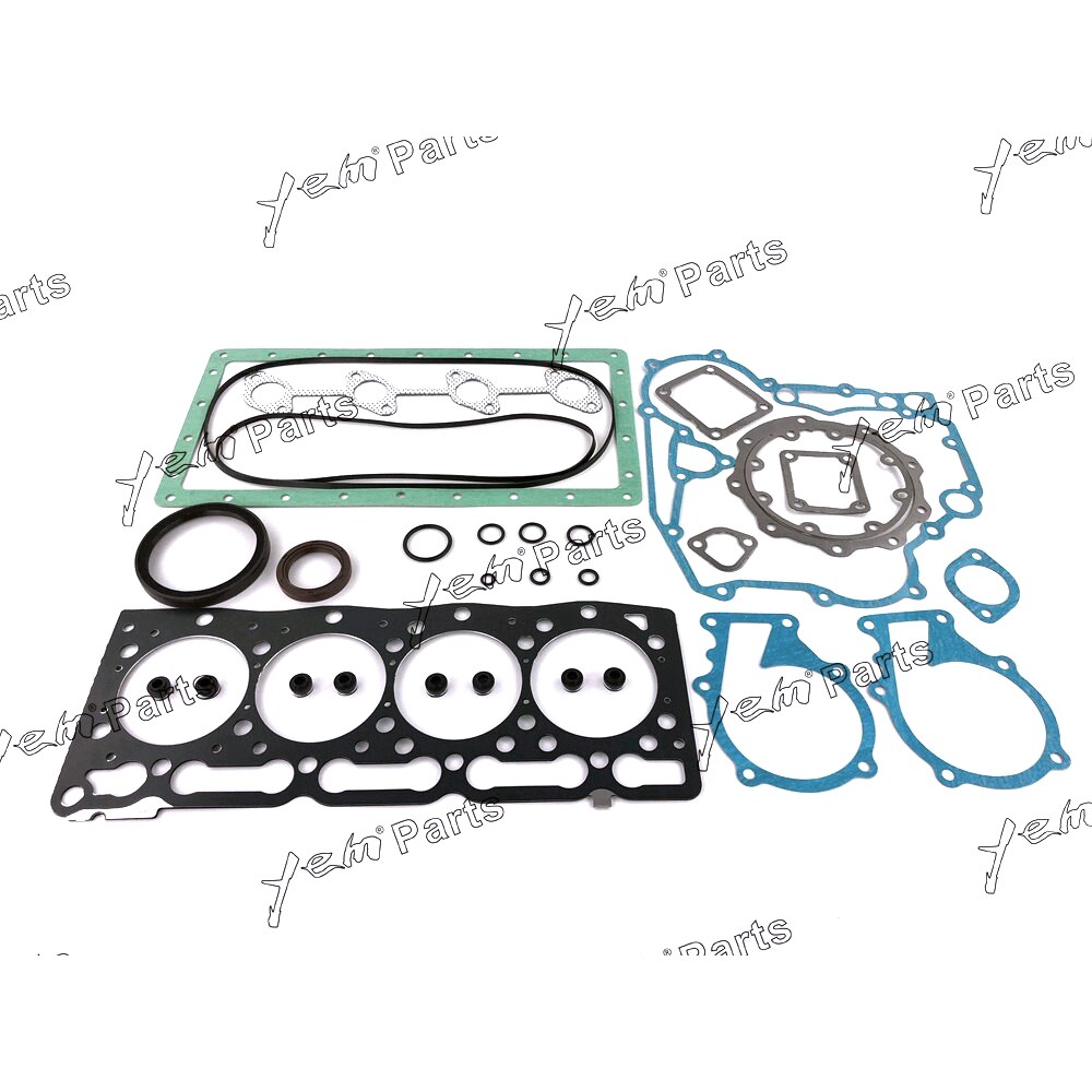 YEM Engine Parts V1505 Engine full Gasket kit For Kubota Tractor 16285-99352 with Head Gasket For Kubota