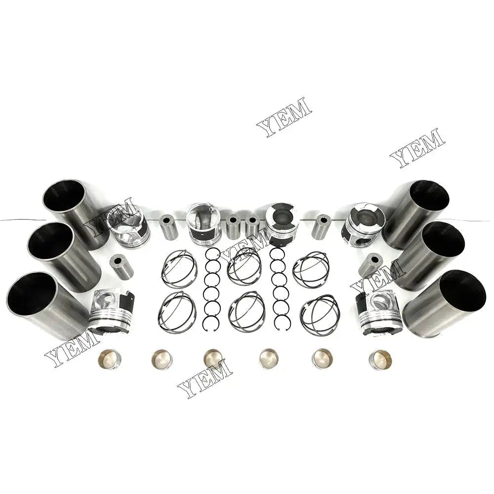 6X High performanceCylinder Liner Kit For Isuzu 6UZ1 Engine YEMPARTS