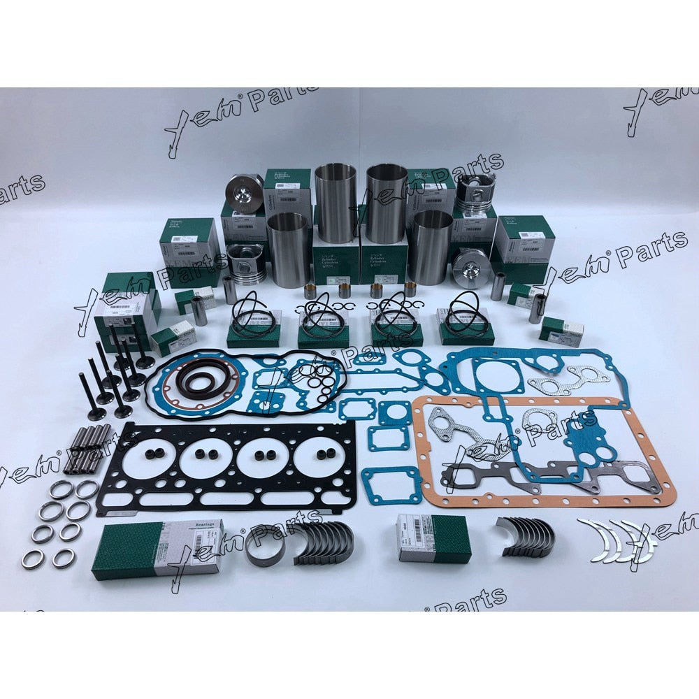 YEM Engine Parts New Overhaul Rebuild Kit For Kubota V2403-M-DI-EU For Bobcat Skid Steer Loader S150 For Kubota