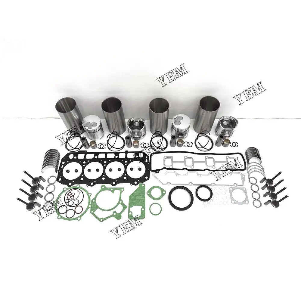 1 year warranty For Yanmar Engine Rebuilding Kit With Full Gasket Set Cylinder Piston Rings Liner Bearing Valves 4D94E engine Parts YEMPARTS