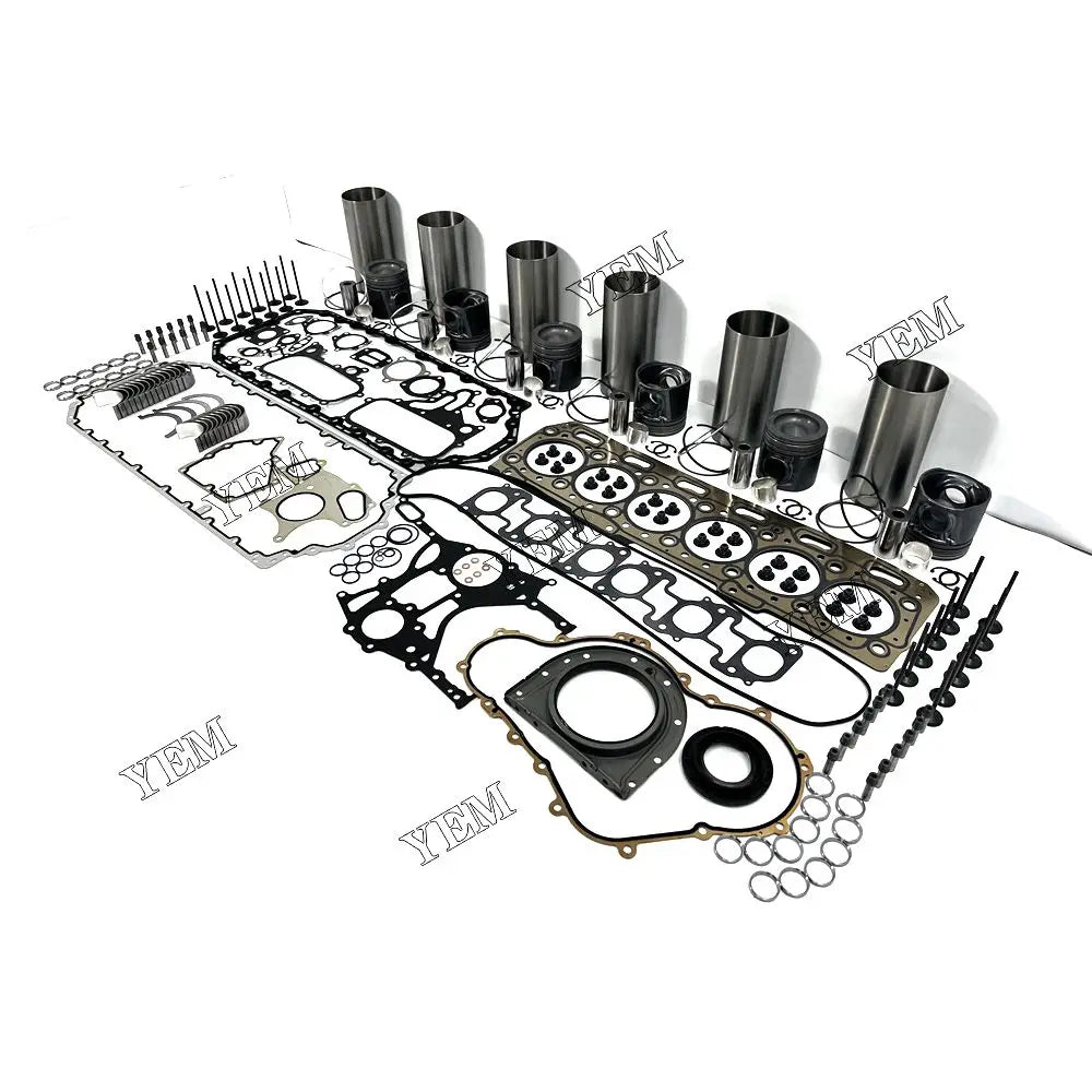 competitive price Engine Overhaul Rebuild Kit Liner Piston With Gasket Bearing Valve Set For Caterpillar C6.6-CR excavator engine part YEMPARTS