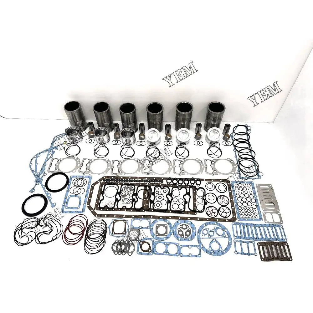 6X High performanceOverhaul Kit With Gasket Set For Mitsubishi S6B3 Engine YEMPARTS