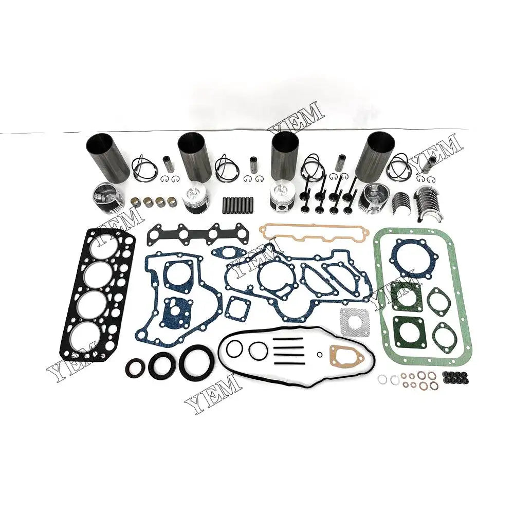 4X High performanceEngine Overhaul Rebuild Kit With Gasket Bearing Valve Set For Mitsubishi K4E-DI Engine YEMPARTS