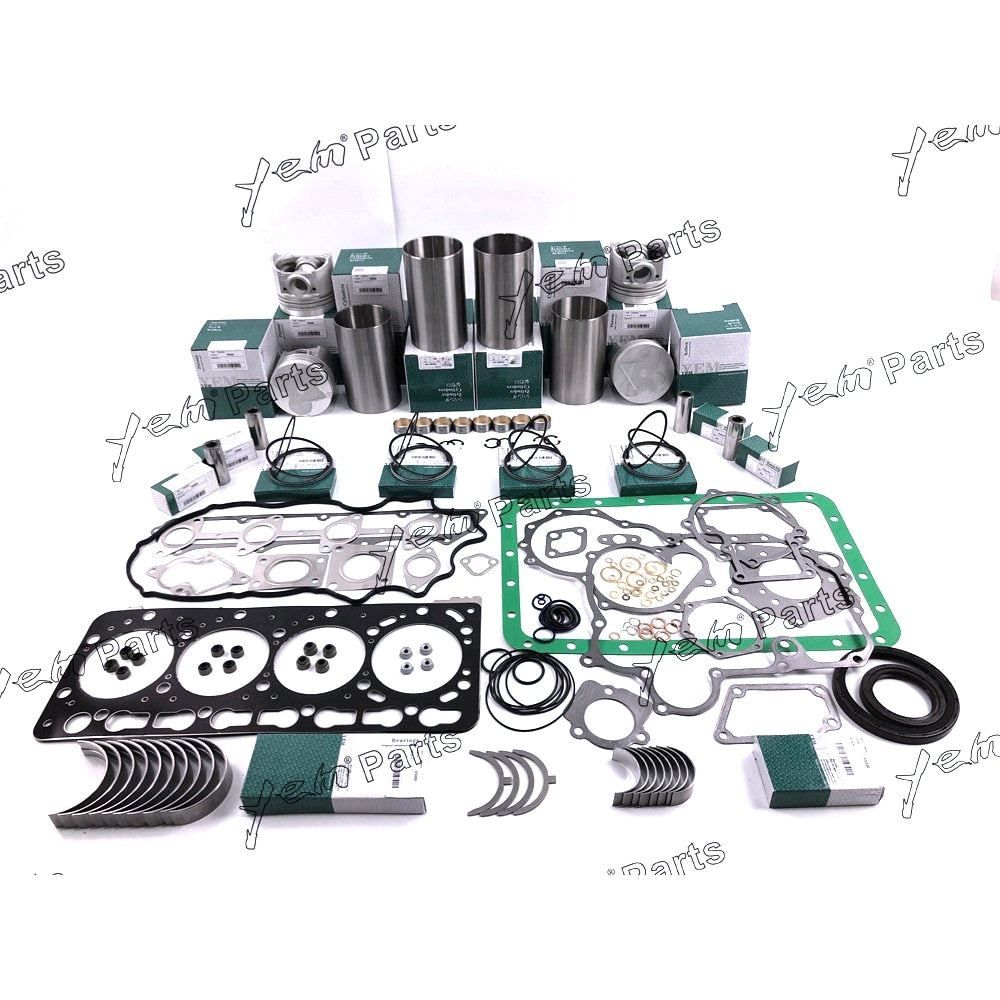 YEM Engine Parts Overhaul Rebuild Kit For Kubota V3300 V3300T Engine Bobcat S250 T225 245 Loader For Kubota