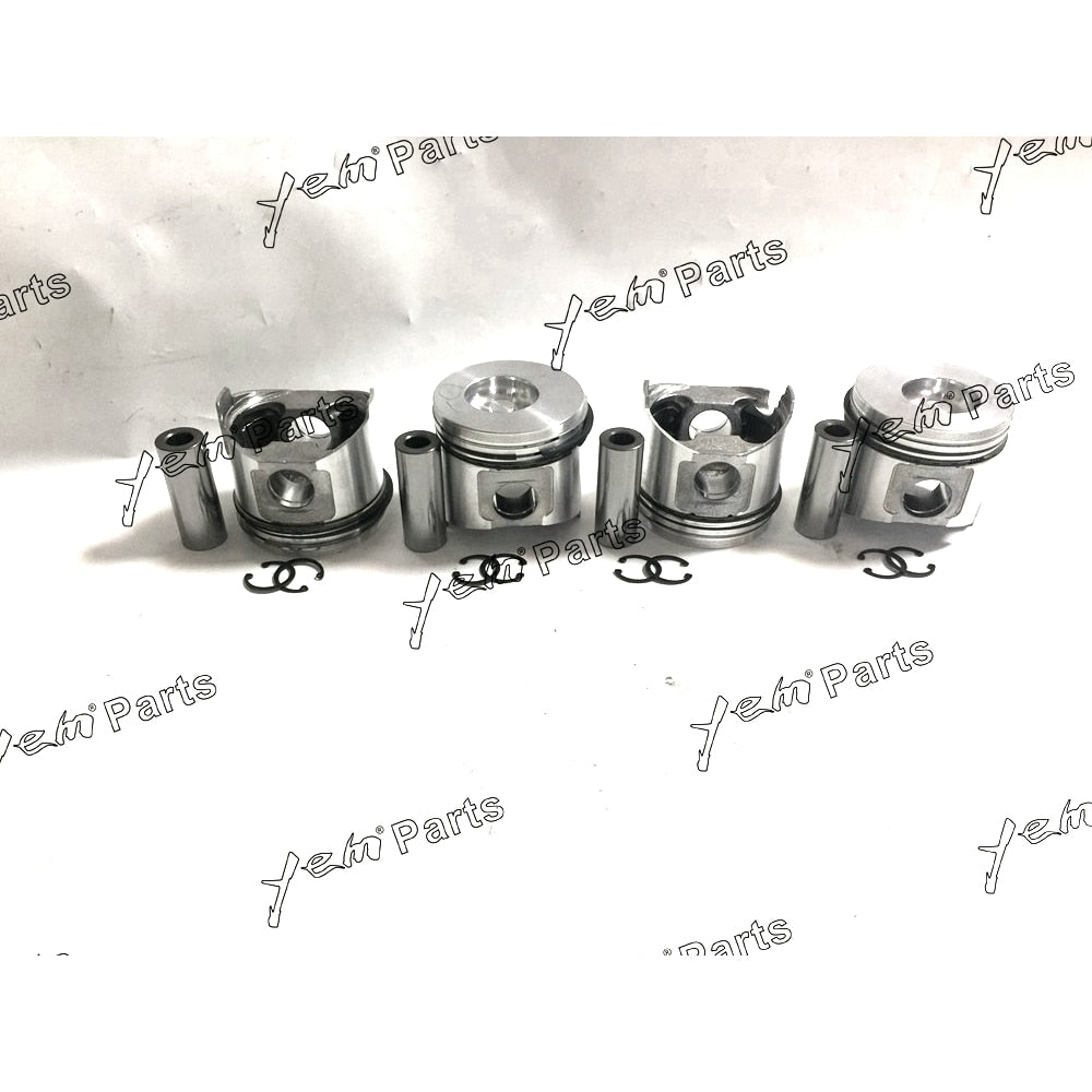 YEM Engine Parts 4 Sets STD Piston &Ring For Yanmar 4TNE88 4D88E Komatsu Engine For Yanmar