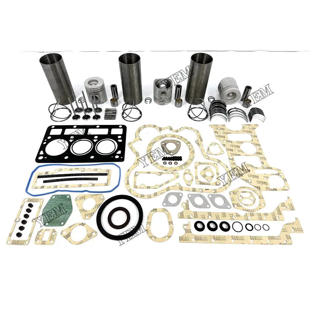 3X High performanceEngine Overhaul Rebuild Kit With Gasket Bearing Valve Set For Perkins 903.27 Engine YEMPARTS