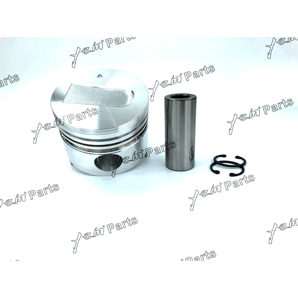 YEM Engine Parts 3 Sets STD Piston Kits with Pin & Ring For Mitsubishi S3L Diesel Engine For Mitsubishi