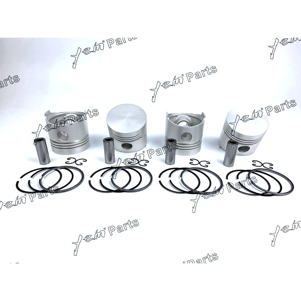 YEM Engine Parts Piston + Ring Kit Set STD 82mm For Kubota D1302 / V1702 Engine Parts For Kubota