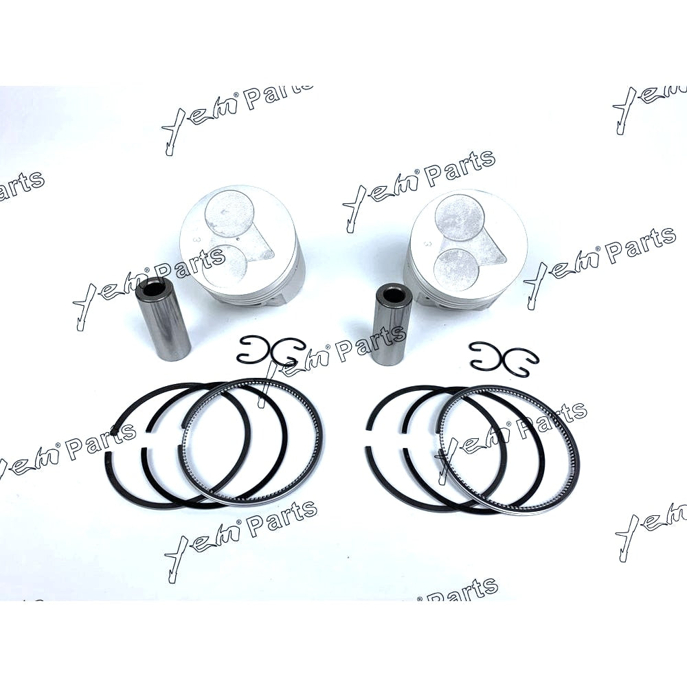 YEM Engine Parts Piston + Ring Kit Set Oversize 67mm (+0.50mm) For Kubota Z482 x 2PCS Engine Parts For Kubota