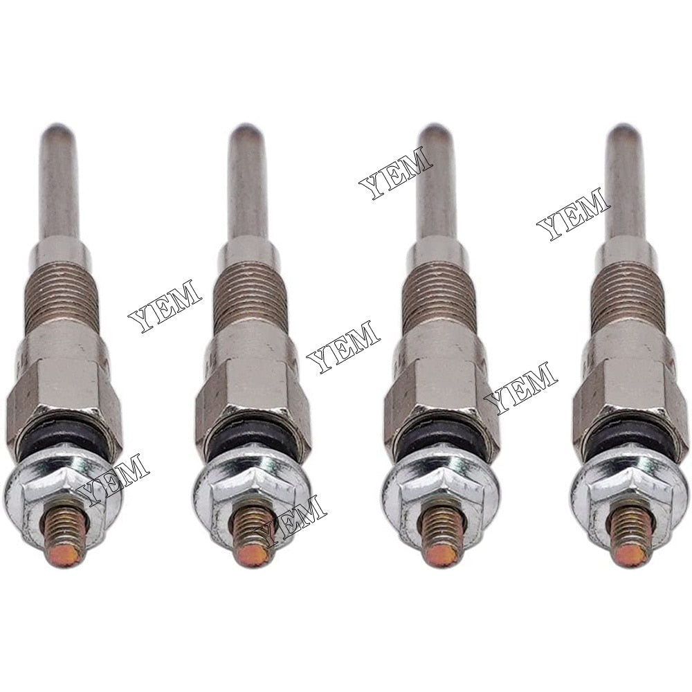 YEM Engine Parts 4 PCS Glow Plug 19077-65510 For Kubota V2203 V2203-M V2403-M Engine USA For Kubota