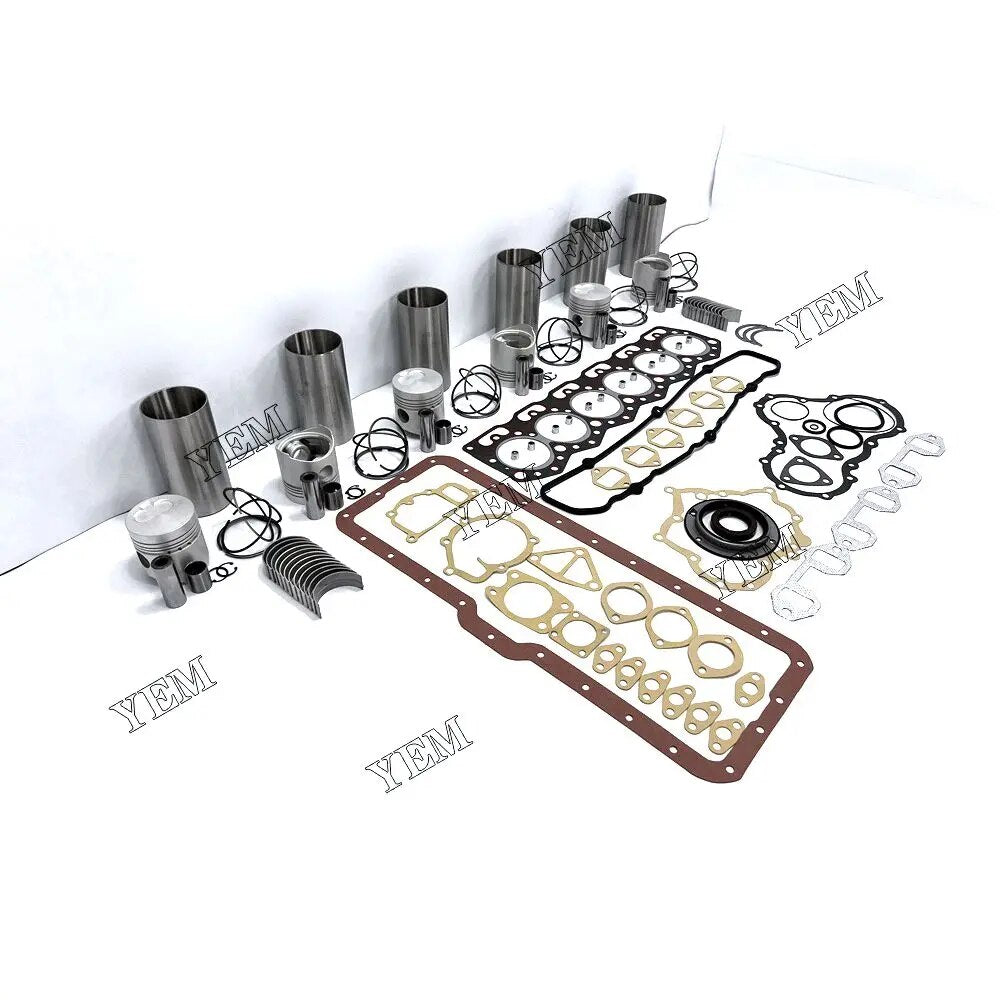 For Mitsubishi excavator engine 6DR5 Engine Overhaul Rebuild Kit With Gasket Set Engine Valves Main Connrod Bearing YEMPARTS