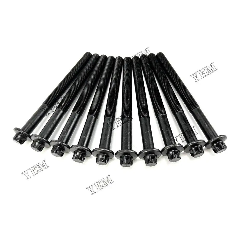 10X Part Number 320 02711 Cylinder Head Bolt For JCB JCB448T Engine YEMPARTS