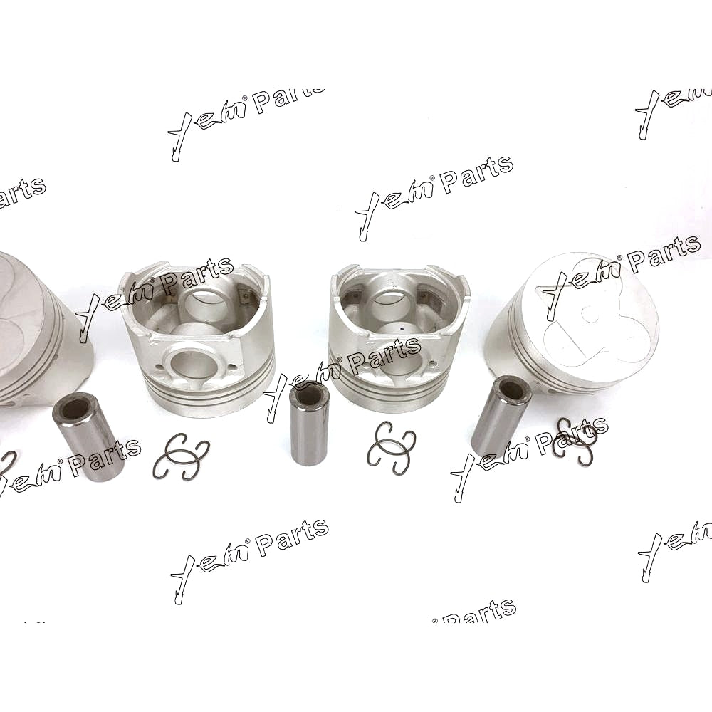 YEM Engine Parts Piston Set Oversize 98mm (+0.50mm) For Kubota V3300-DI-E (1C050-21112) Engine Parts For Kubota