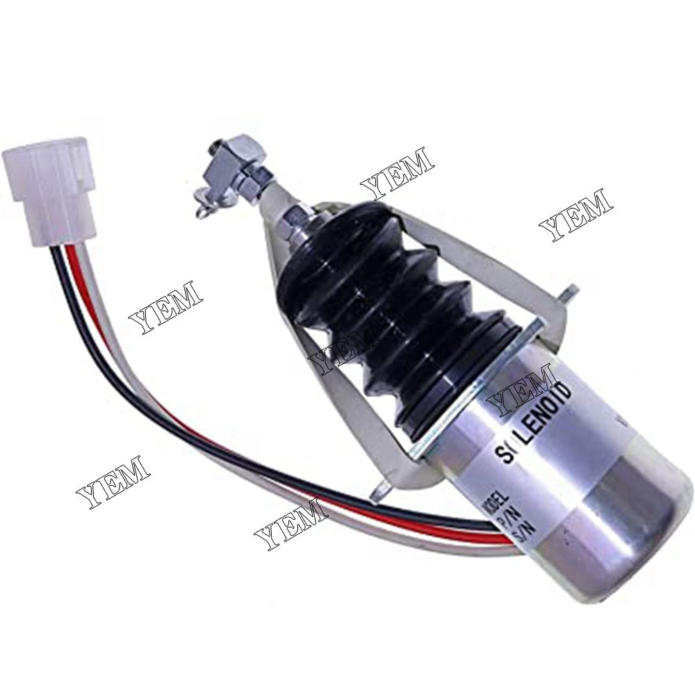 YEM Engine Parts Fuel Stop Solenoid Valve 119629-66801 12v For Yanmar 3TNE88 11962966801 For Yanmar