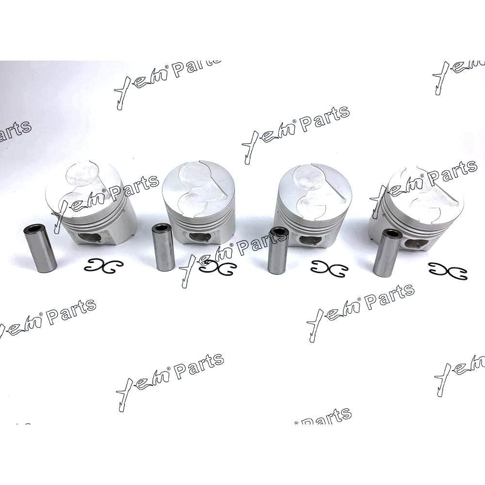 YEM Engine Parts Pistons Set STD 80mm For Kubota V1903 x4 PCS Engine Parts For Kubota