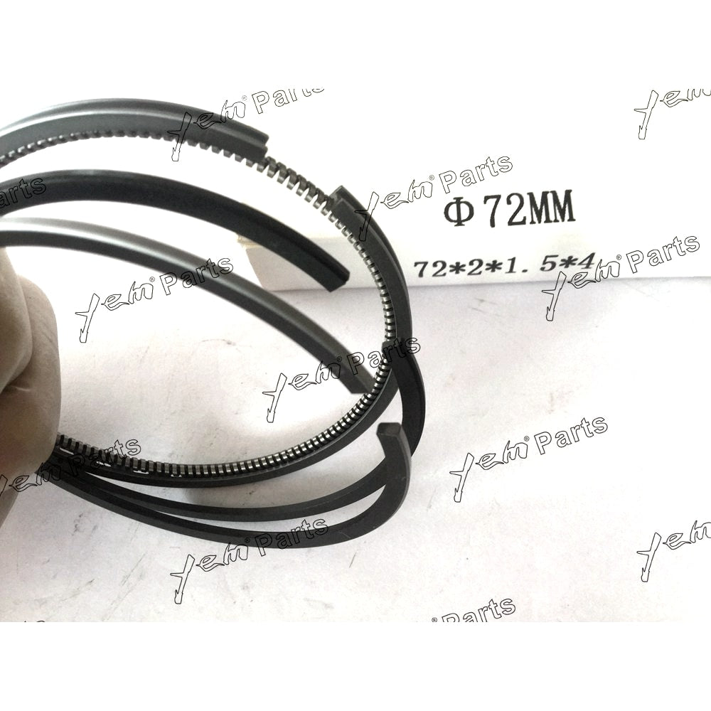 YEM Engine Parts 3 Sets D905 Piston Rings STD 72mm For Kubota Tractor Diesel Engine D905 For Kubota