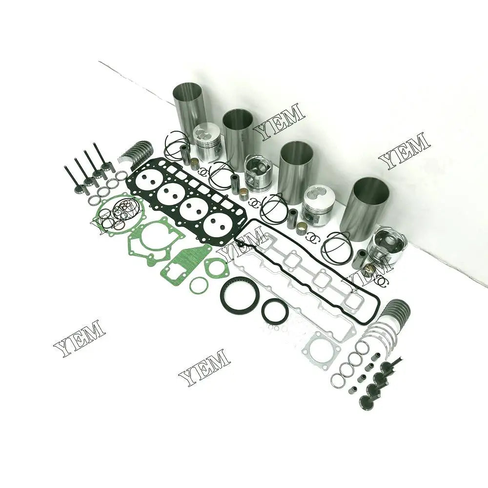 1 year warranty For Yanmar Engine Rebuilding Kit With Full Gasket Set Cylinder Piston Rings Liner Bearing Valves 4D94E engine Parts YEMPARTS