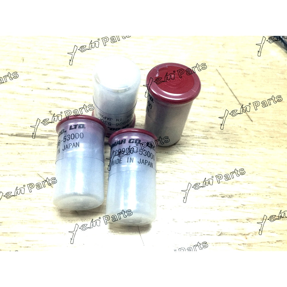 YEM Engine Parts 4 PCS Injector Nozzles 129499-53002 For YANMAR 4JH-DTE 4JHDTE Engine For Yanmar