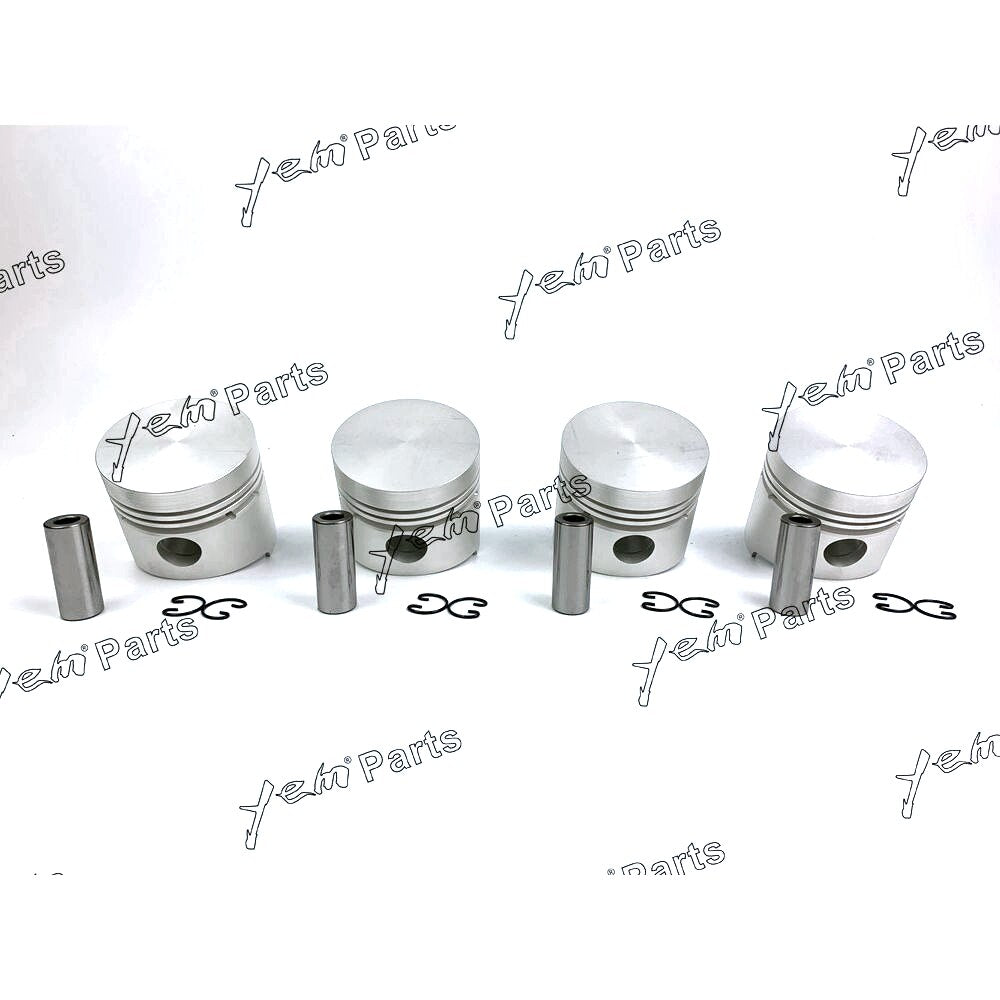 YEM Engine Parts Pistons Set STD 82mm For Kubota V1702 x4 PCS Engine Parts For Kubota