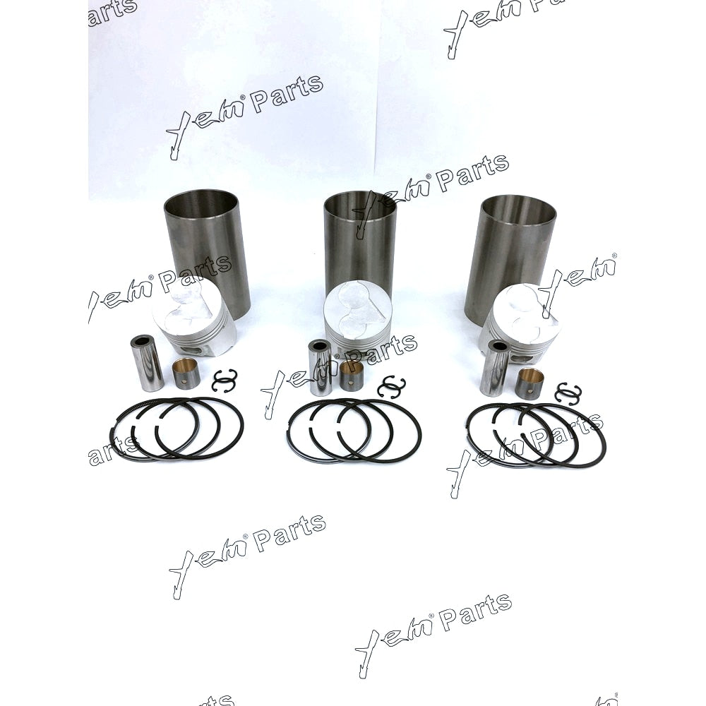 YEM Engine Parts Liner Piston Kit Set STD For Kubota D1403 (Liner x3 + Piston x3 + Ring x3) Engine Parts For Kubota