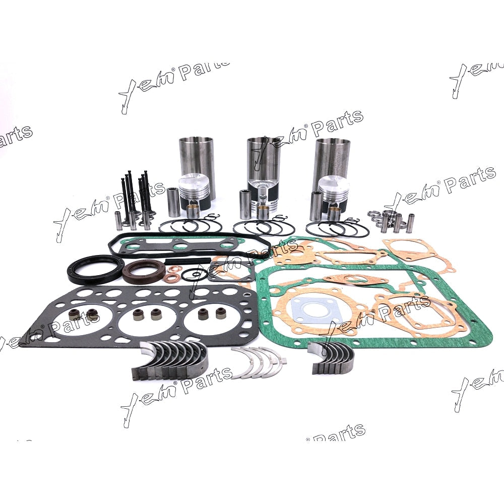 YEM Engine Parts STD Overhaul Rebuild Kit For Mitsubishi K3D Engine Iseki TU170F TU177 Tractor For Mitsubishi