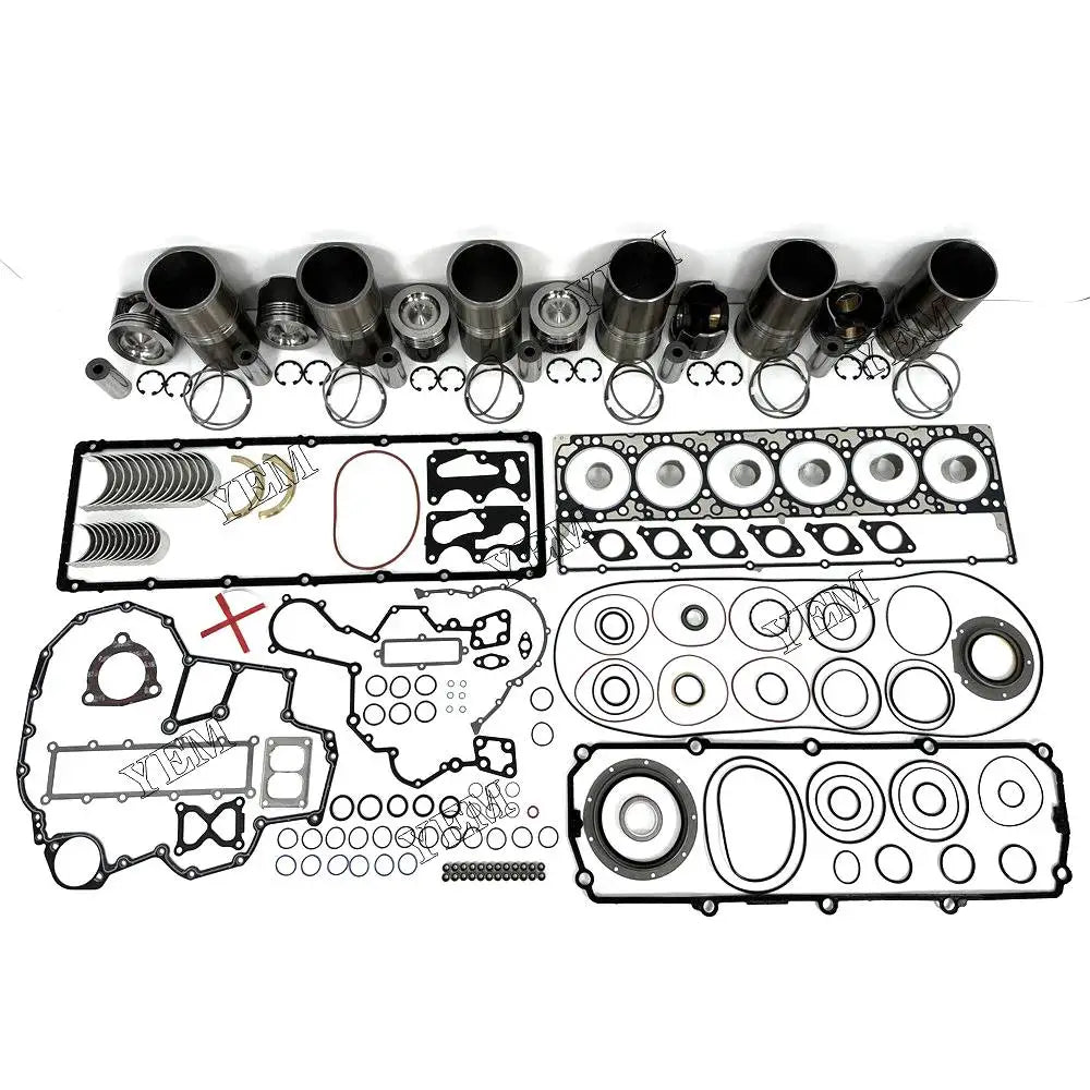 6X High performanceOverhaul Rebuild Kit With Gasket Set Bearing For Caterpillar C11 Engine YEMPARTS