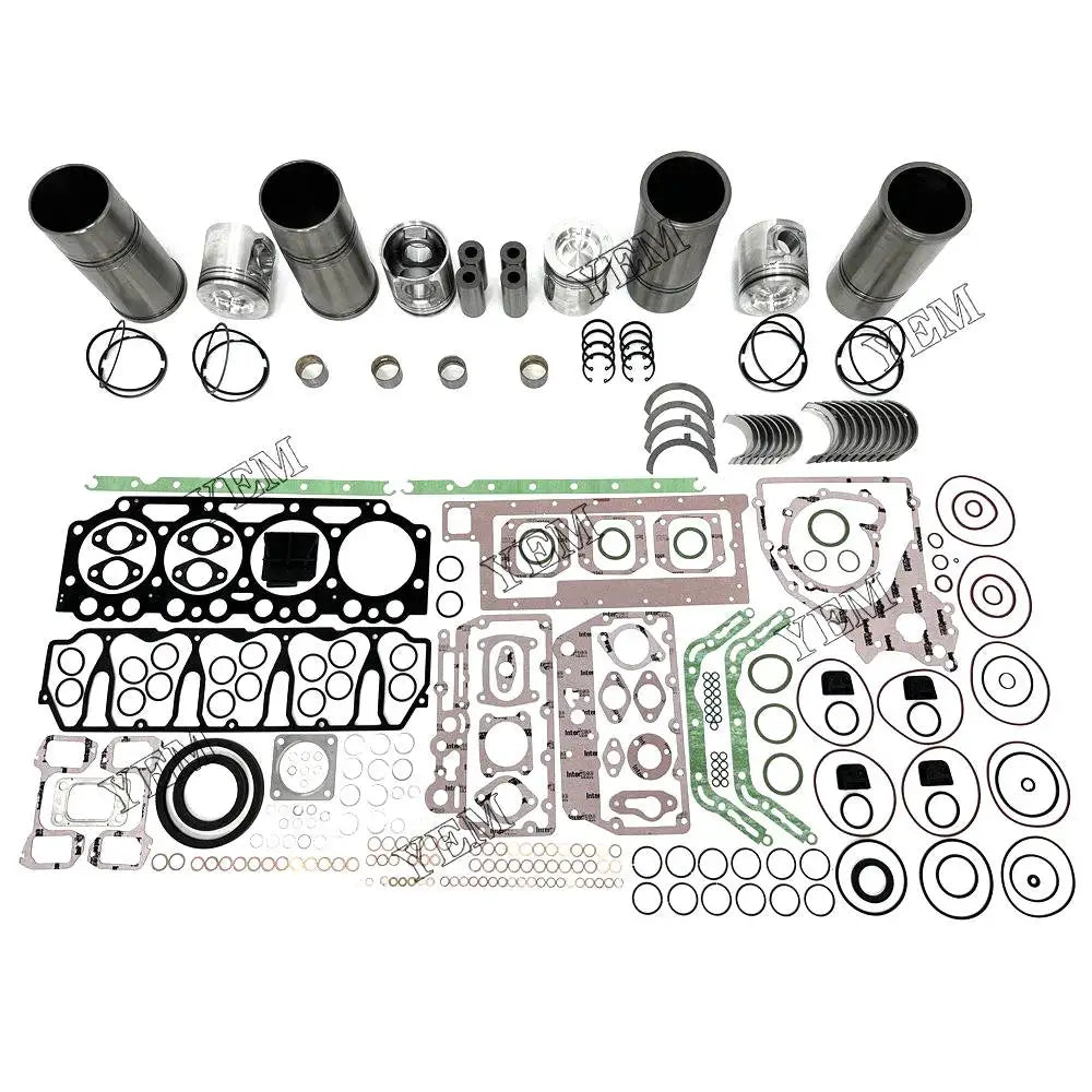 4X High performanceOverhaul Rebuild Kit With Gasket Set Bearing For Volvo D5A-T Engine YEMPARTS