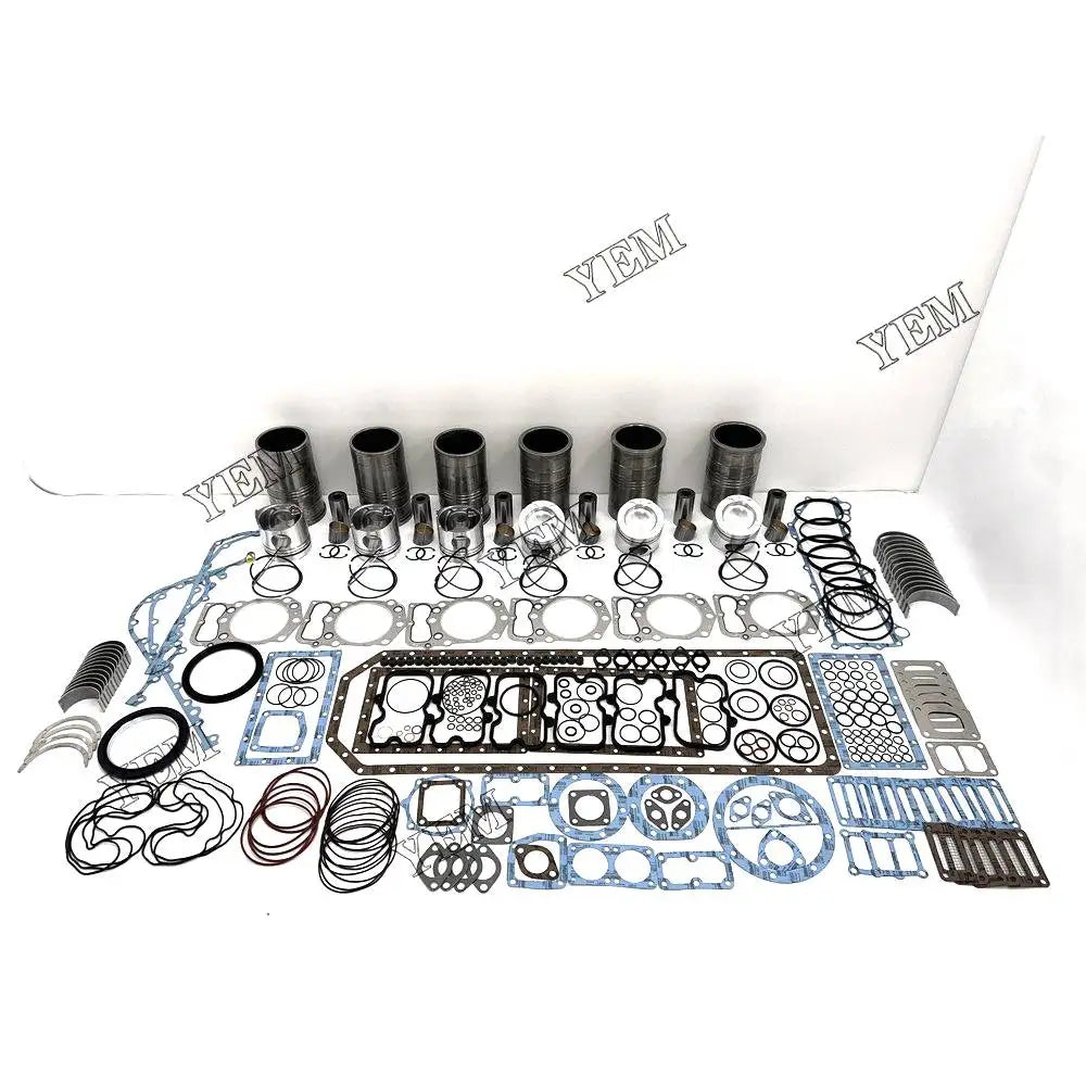 6X High performanceOverhaul Rebuild Kit With Gasket Set Bearing For Mitsubishi S6B3 Engine YEMPARTS