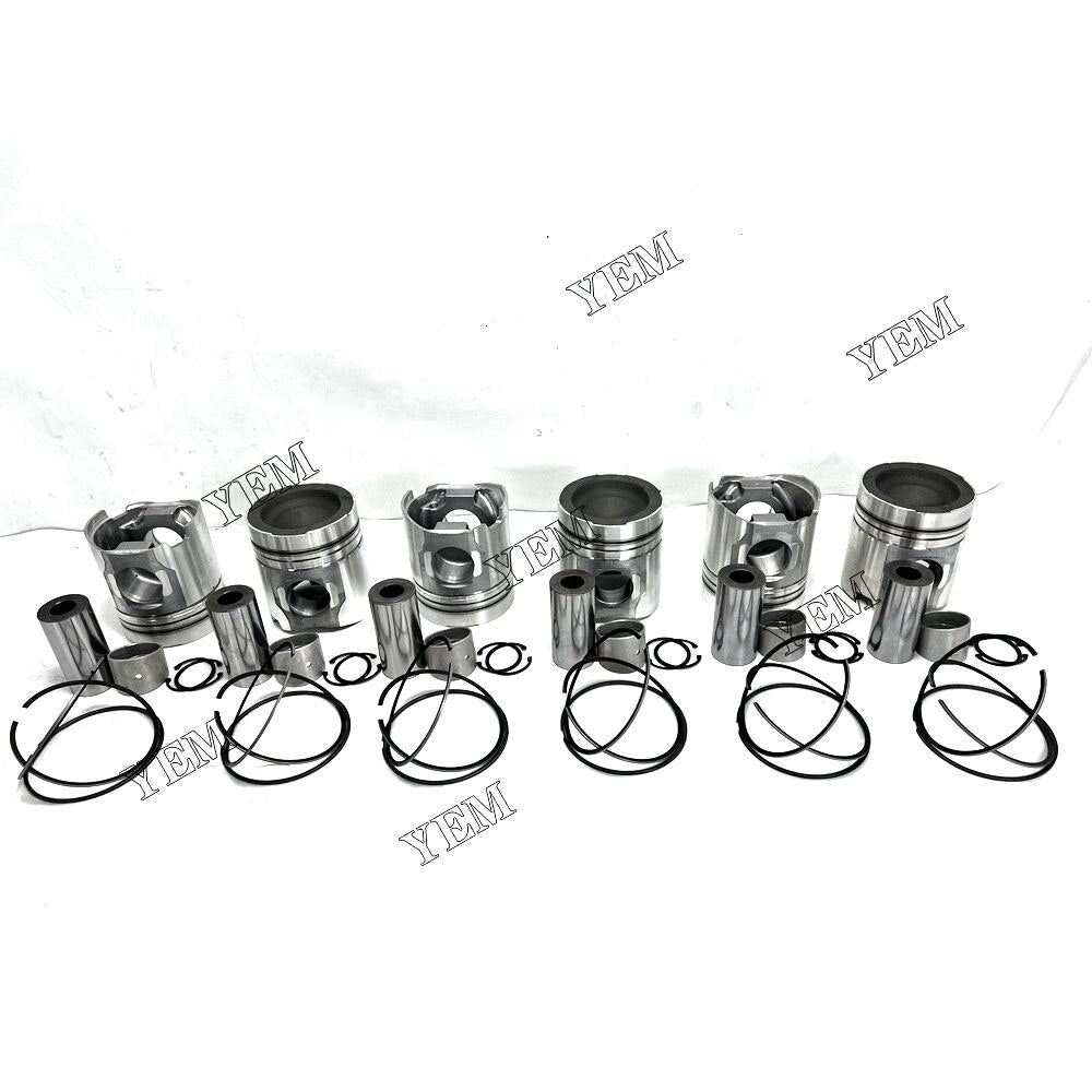 YEM 6D170 Piston And Rings Kit Komatsu excavator diesel engine YEMPARTS