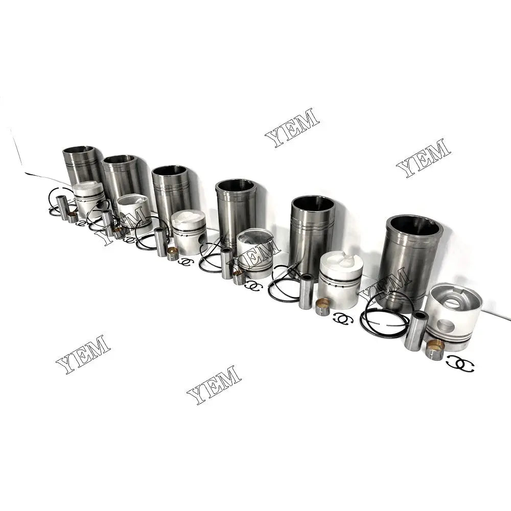 competitive price Cylinder Liner Kit Piston Kit For Mitsubishi 6DS70 excavator engine part YEMPARTS