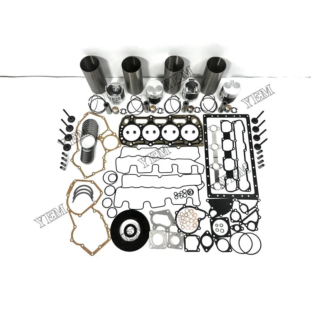 competitive price Engine Rebuild Kit With Engine Gasket Set Bearings Valve For Perkins 404C-22T excavator engine part YEMPARTS