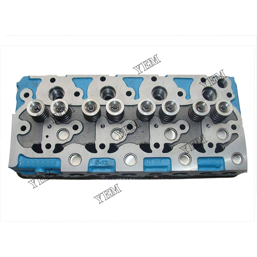 YEM Engine Parts Complete Cylinder Head For Kubota V1702 Engine Bobcat 1600 743 3023 733 For Kubota