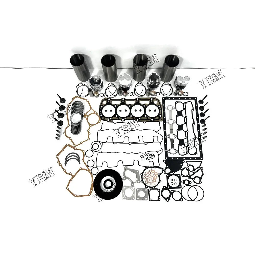 competitive price Engine Overhaul Rebuild Kit With Gasket Bearing Valve Set For Perkins 404C-22 excavator engine part YEMPARTS