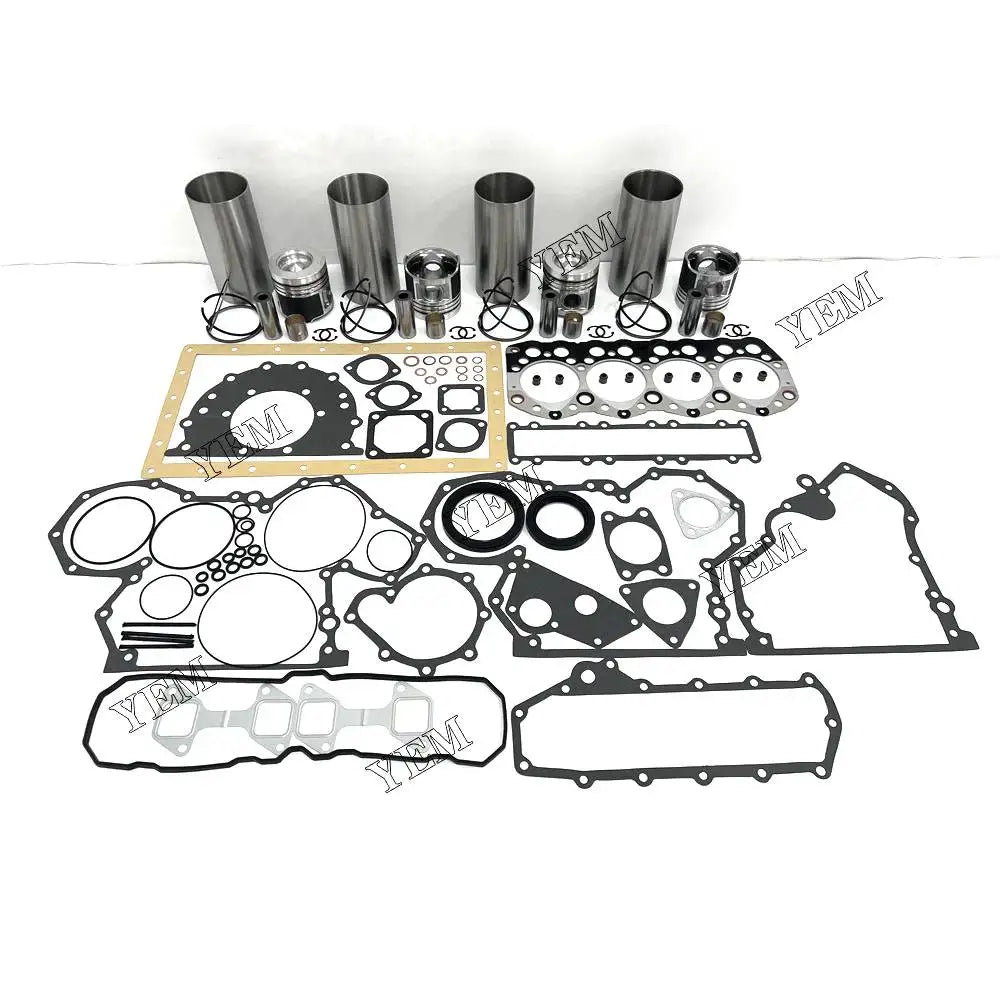 1 year warranty For Mitsubishi Engine Overhaul Kit With Piston Rings Liner Cylinder Gaskets S4S engine Parts YEMPARTS