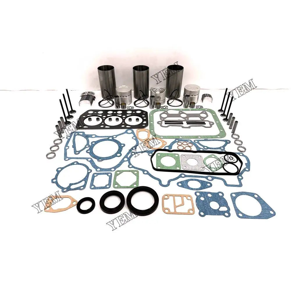 1 year warranty For Mitsubishi Overhaul Kit With Cylinder Gaskets Piston Rings Liner Bearing Valves K3E-IDI engine Parts YEMPARTS