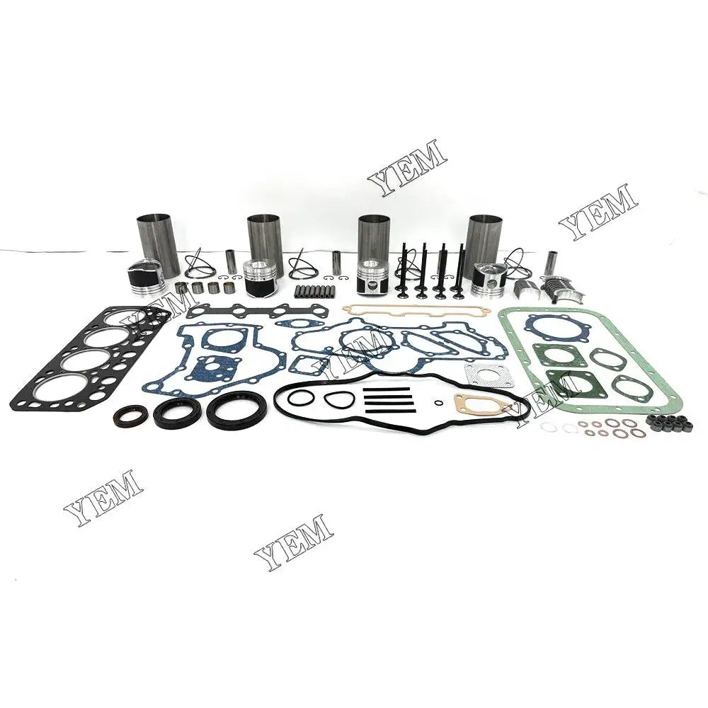 4X High performanceEngine Overhaul Rebuild Kit With Gasket Bearing Valve Set For Mitsubishi K4E-DI Engine YEMPARTS