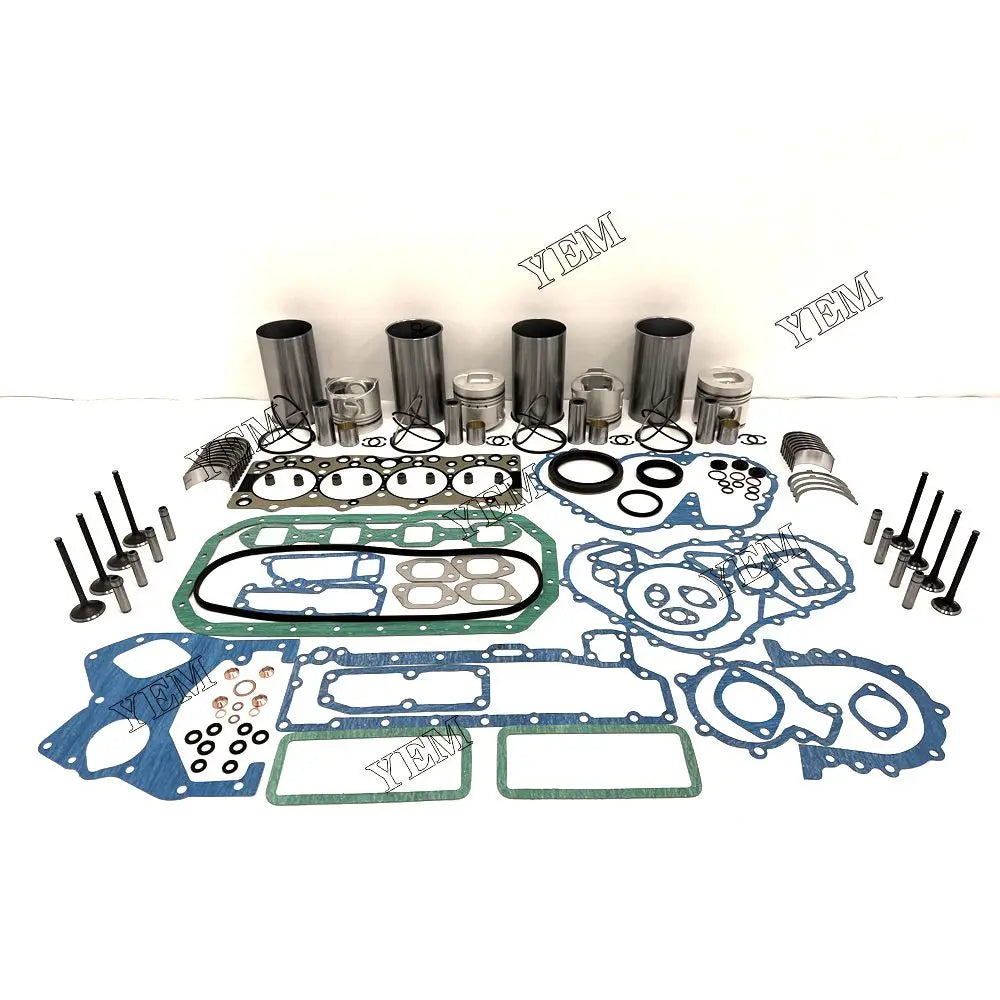 competitive price Engine Overhaul Rebuild Kit With Gasket Bearing Valve Set For Isuzu 4BE1 excavator engine part YEMPARTS