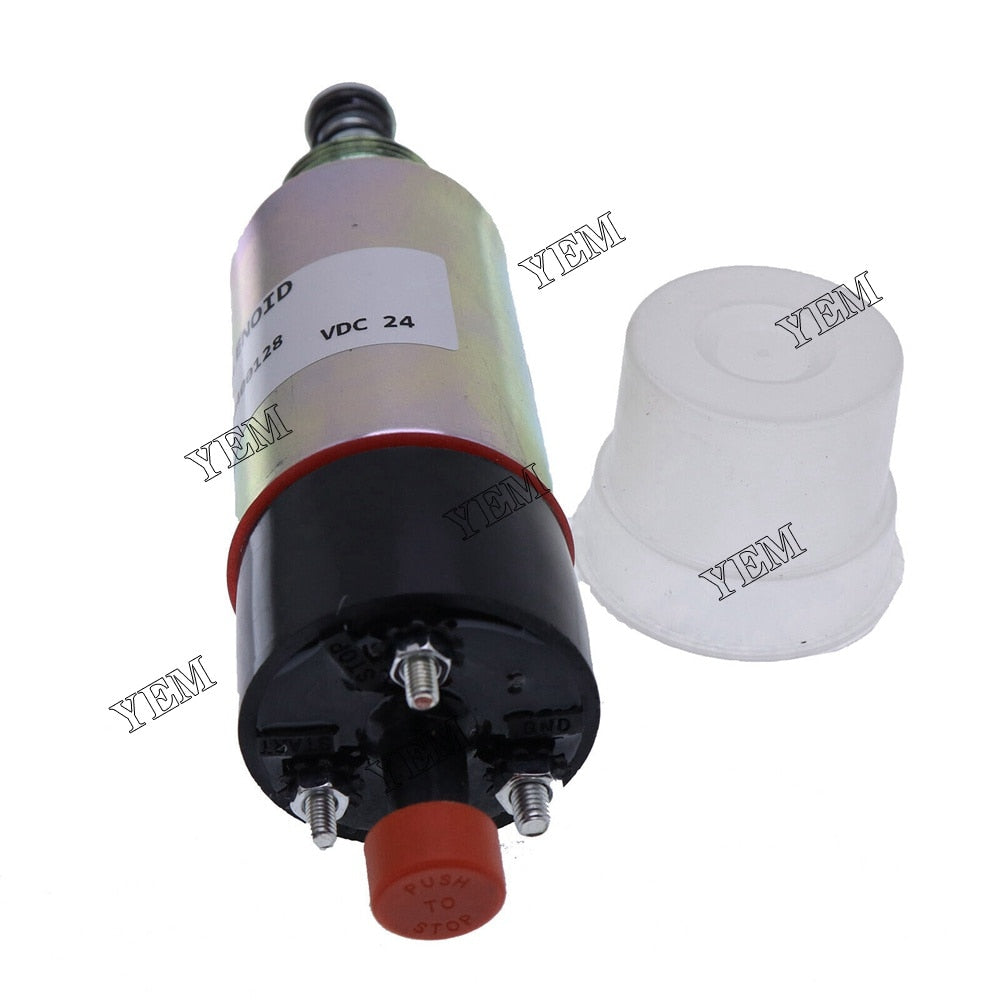 YEM Engine Parts 24 Volt Shut-Off Solenoid For Caterpillar CP533C CP533D TK370 TK371 155-4652 For Caterpillar