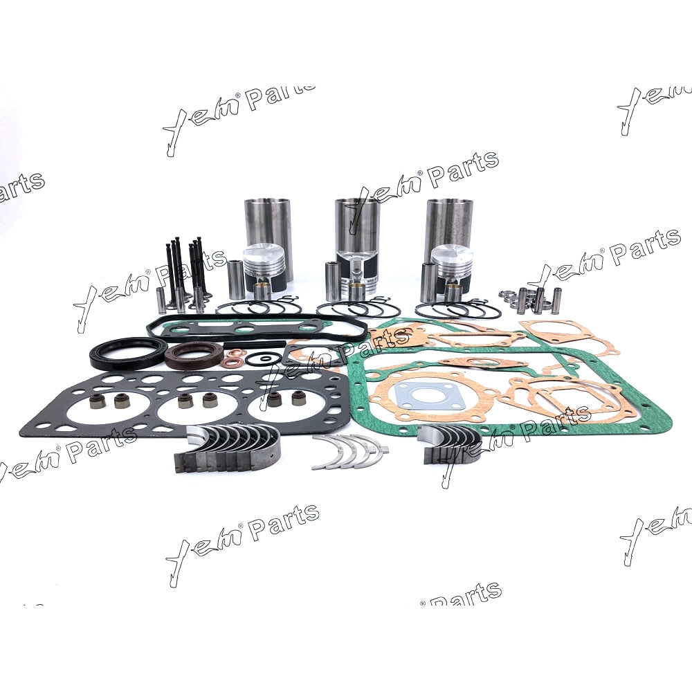 YEM Engine Parts STD Overhaul Rebuild Kit For Mitsubishi K3D Engine W/ Valve For Mitsubishi