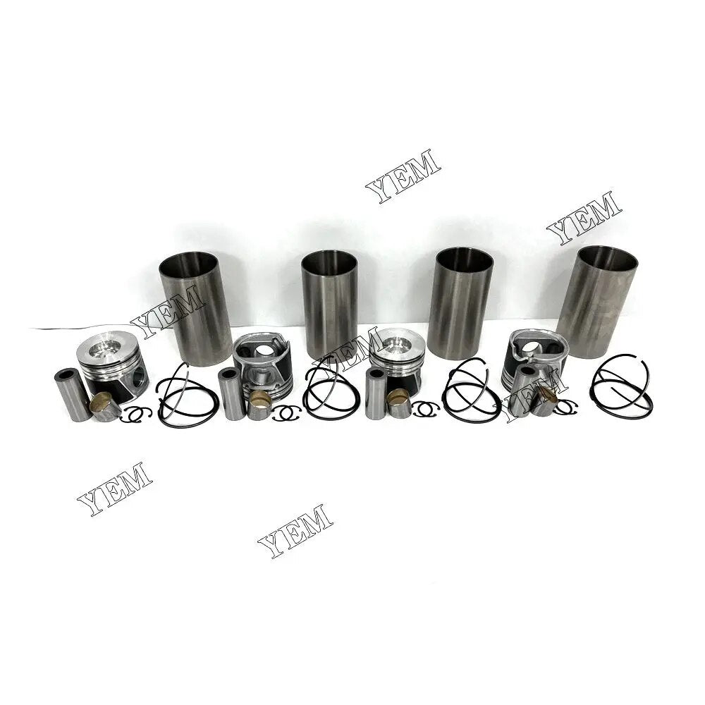 For Cummins excavator engine M2 Cylinder Liner Kit With Cylinder Liner Piston Rings Set YEMPARTS