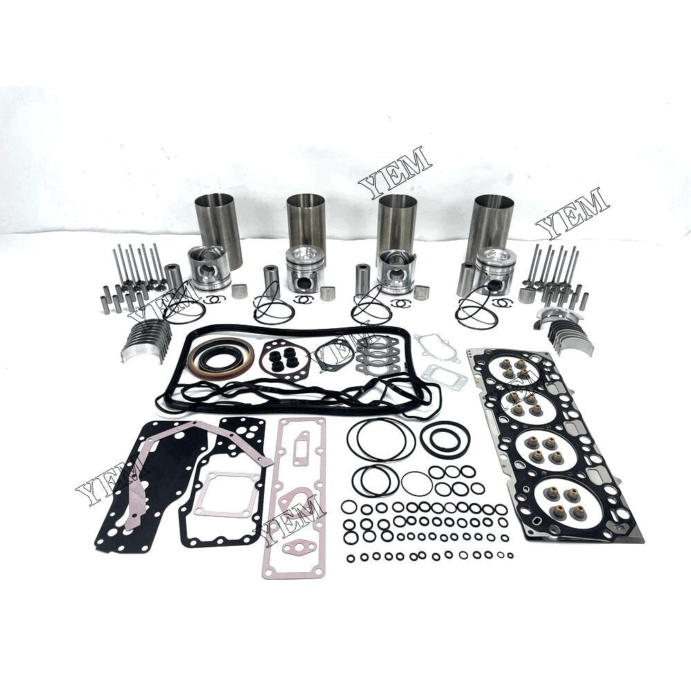 YEM B4.5 Engine Cylinder Liner Kit With Engine Bearings Set Valves Cummins excavator diesel engine Hydrema MX 20 G excavator YEMPARTS