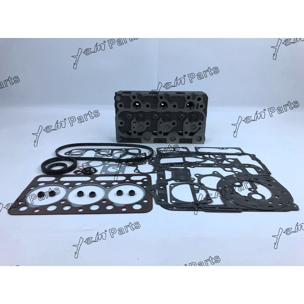 YEM Engine Parts New D1402 Complete Cylinder Head w/ Valves For Kubota L2202 L2402 KH91 KH66 For Kubota